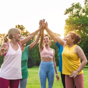 Mid life ladies exercise